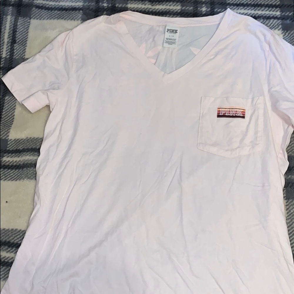 Pink short sleeve cotton tee